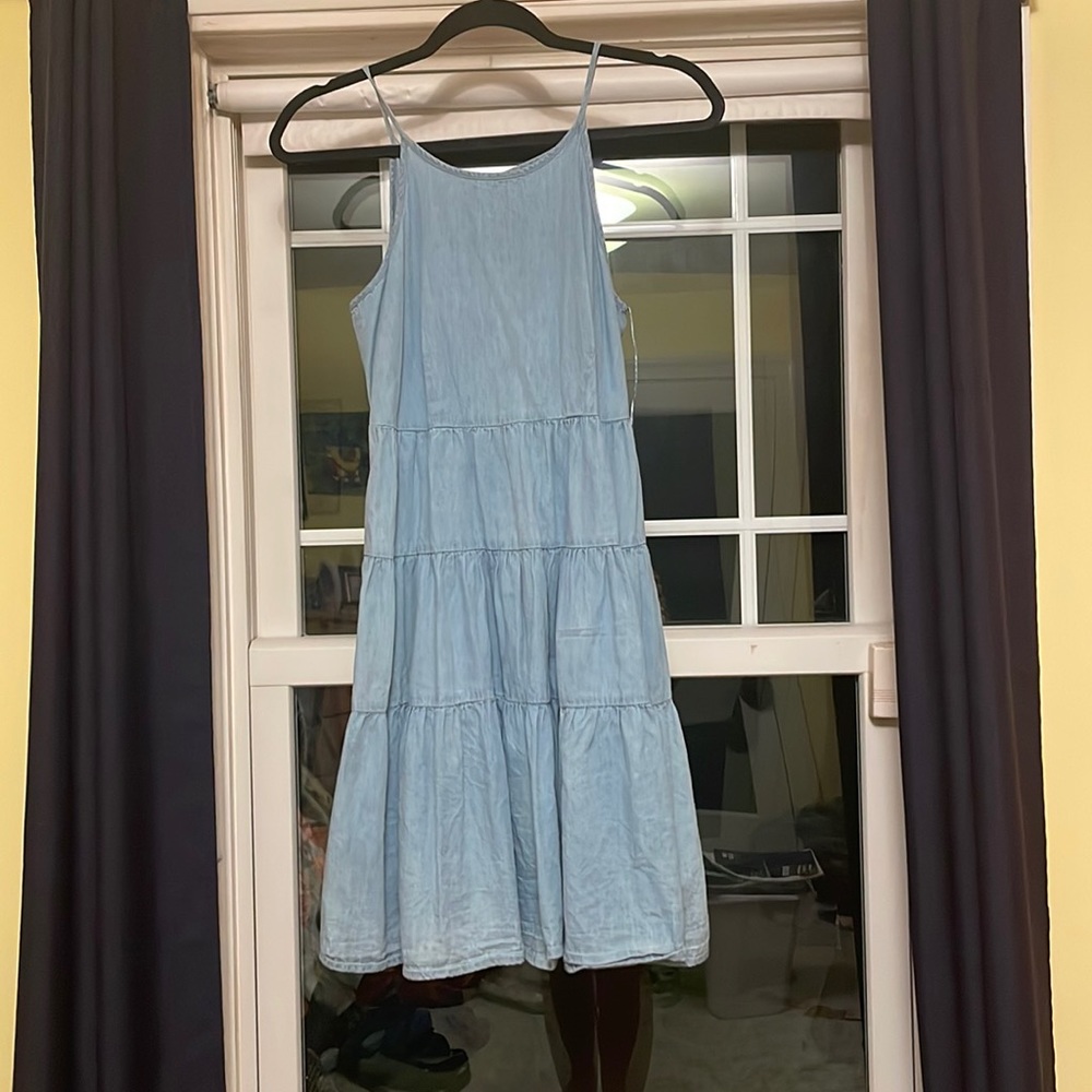 Medium blue summer dress